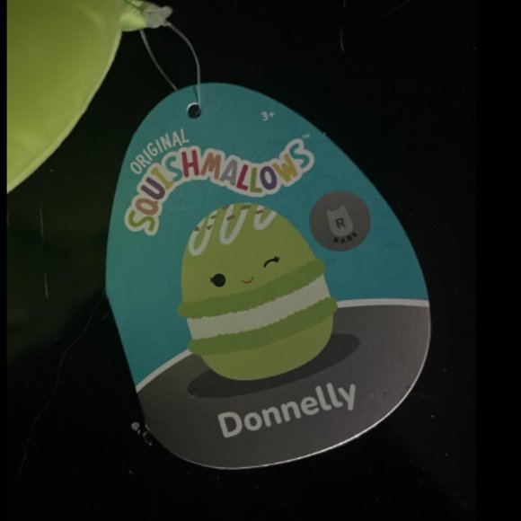 Squishmallow Donnelly the macaron neon green RARE with tags - Picture 4 of 5